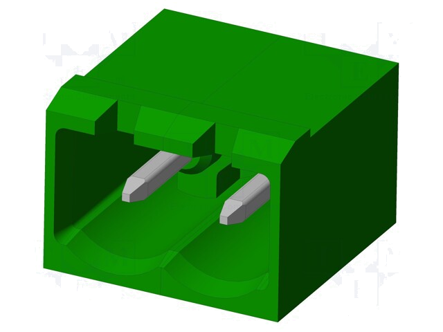 Connector: ontkoppelbare terminal strip; contact; mannelijk Connector: ontkoppelbare terminal strip; contact; mannelijk